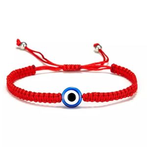 Bracelet en corde rouge tressé à la main, turc, pour femmes et hommes, bijoux d'amitié, breloque, fil porte-bonheur, cadeaux réglables