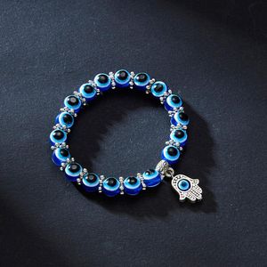 Turkse S blauwe boze oog kraal mannen vrouwen handgemaakte lucky sieraden bedelarmband vrouwelijke val