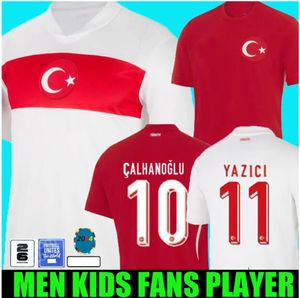 Turkiye Soccer Jersey 2024 Euro Cup Turkey National Team 24 25 Home Away Demiral Kokcu Yildiz Enes Calhanoglu Shirts Football Kit Kid Kids