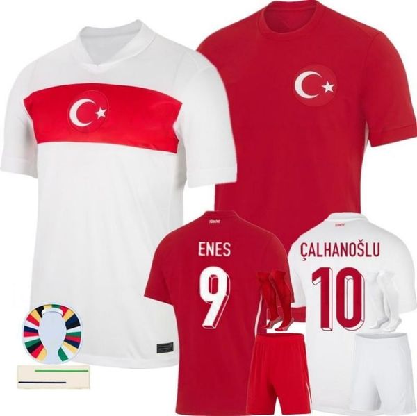 Turkiye Soccer Jerseys 2024 Euro Cup Turkey Football Shirts National Team Home Away Demiral Kokcu Yildiz Enes Calhanoglu Mens Kids Kits Football Jersey