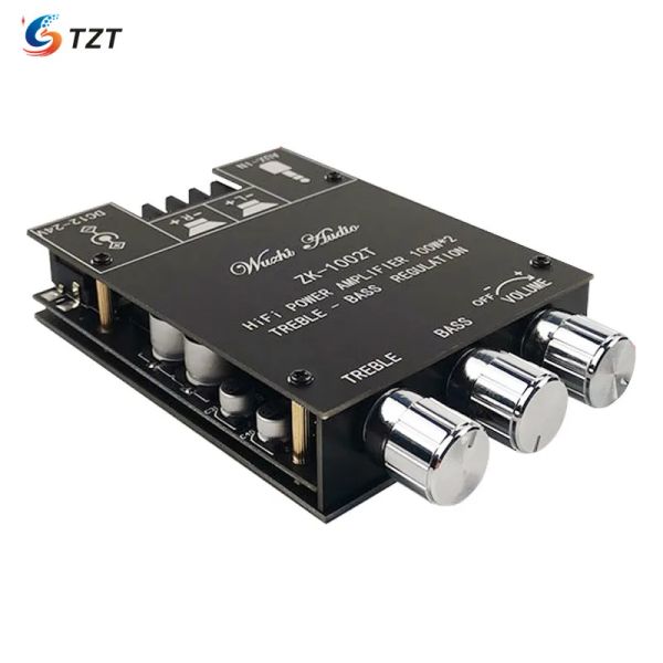 Turtonables TZT 100W * 2 Bluetooth 5.0 Board Amplificateur 2 canaux Amplificateur stéréo Bass Bass ZK1002T non assemblé