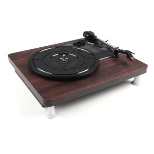 Draaitafels houten kleurrecord retro speler draagbare audio gramophone turntable schijf vinyl audio rca r/l 3,5 mm uitgang 220V