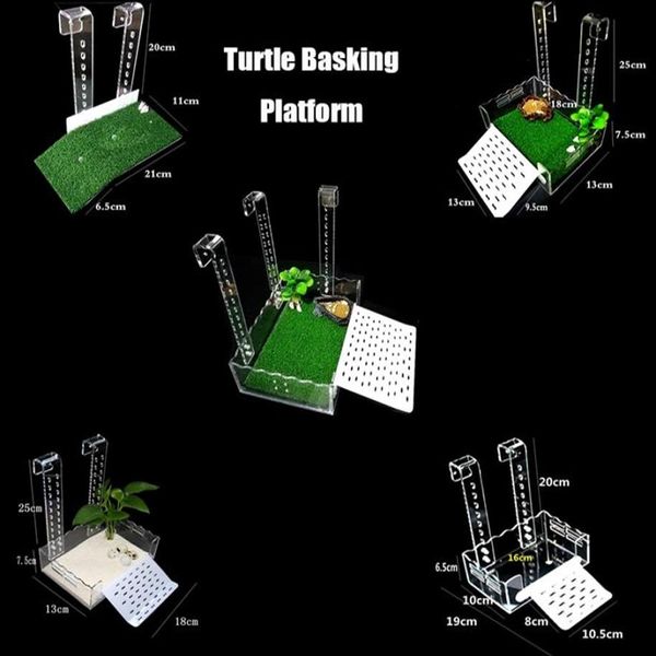 Plate-forme de repos pour tortues, plate-forme suspendue réglable en hauteur pour amphibiens, plate-forme d'aquarium, terrasse de repos pour tortues 220628228T