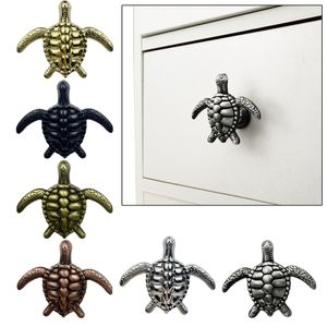 Turtle Shape Armort Bouton Poignées pour les armoires Tiroirs tire le bouton de commode en or Coupard bouton Plant Meuble Animal Porte de porte