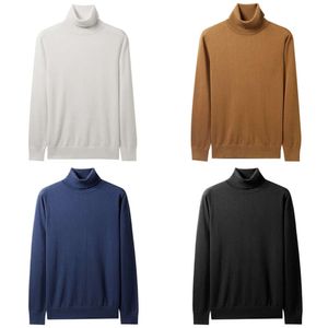 Colonage à col roulé Giordano Pull en tricot Hommes 100% coton léger Stretechy Soft Blusa de Frio Masculino 01059858 201022