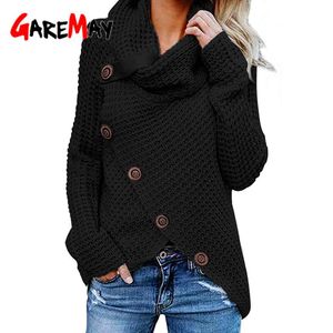 Turtleneck vrouwen winter trui plus size 5XL herfst warme onregelmatige trui gebreide dikke asymmetrische vrouw 210428