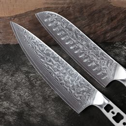 Turwho diy chef messen blank mes Japans 67 lagen damascus staal vg10 keuken santoku kiritsuke carving hulpprogramma mes onderdelen