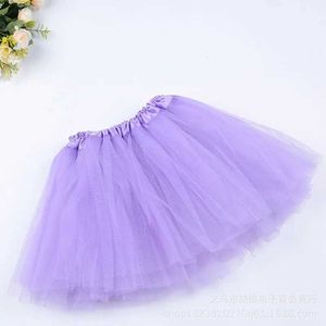 Robe tutu bébé fille couleur solide jupe tutu kids kirt princesse filles jupe de fête d'anniversaire jupe 2 à 8 ans de danse jupe jupe jupe jupe tutu d240507