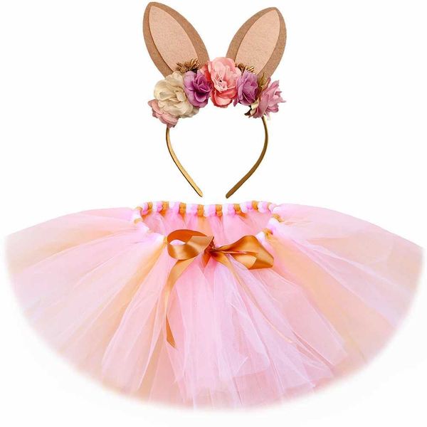 Robe tutu bébé filles Pâques lapin jupe tutu costume moelleux rose tutu tout-petit filles mini jupes en tulle