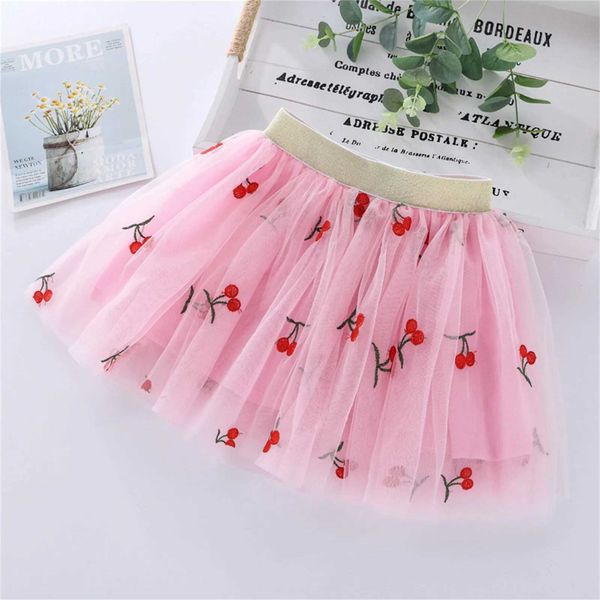 Robe Tutu Broderie Tulle Tutu Tutu avec du cœur Cherry Pineapple pour les filles 1 10 ans D240507