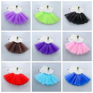 TUTU Mini vestidos Ropa para niños Niñas bebés Danza Ballet Faldas Tul Pettiskirt Princesa esponjosa Fancy Party Faldas Traje Ropa de baile PPY7198