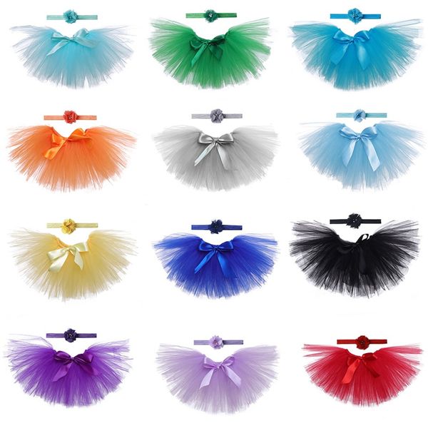 Tutu Jupe Filles Bébé Fête D'anniversaire Moelleux Arc-En-Noir Couleurs Handmake Ballet Danse Jupes Halloween Costume De Noël 20220831 E3