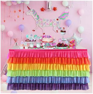 Nappe Tutu en Tulle brillant, décorations de Table à manger pour mariage, Banquet d'anniversaire, réception nuptiale, 240315