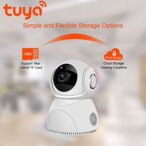 TUYA 1080P Caméra IP WIFI 2MP HD SURVEILLANCE SANS SANS SANS FIL Babby Moniteur Vision nocturne de détection de mouvement intelligent