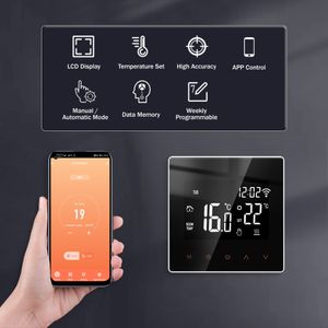 TUYA APP ME81 WiFi Smart Thermostat Floor Chating TRV Water Gas Tempet Temperature Voice Remote Controller pour Google Home Alexa