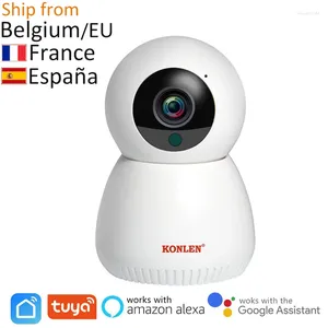 Tuya caméra WIFI IP sans fil vie intelligente Compatible Google Home Assistant Alexa 1080P PTZ pour la Surveillance de sécurité de la maison intérieure