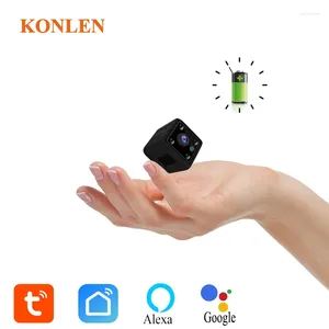 Tuya Mini Batterij IP Camera WIFI Alexa Google Home Body Nanny Cam Nachtzicht Draadloos Smart Life Onvif 1080P Video Beveiliging