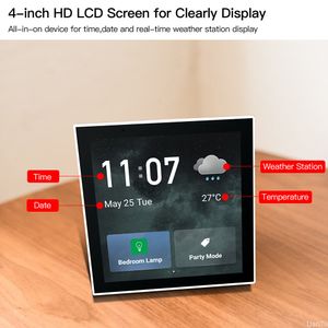 Tuya Smart 4 inch multifunctioneel bedieningspaneel Touch Screen Switch Control Smart Home Central Panel Sync met Smart Life App
