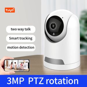 Tuya Smart Life 1080P Wifi caméra IP 2MP sans fil Surveillance de sécurité à domicile Audio bidirectionnel bébé moniteur suivi automatique