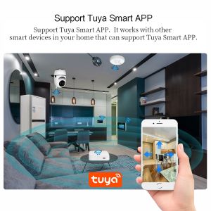 Tuya Smart Life IP Camera WiFi 3MP 2.4g Auto Tracking Video Subsilance Cameras Mini Camera 1080p 360 Baby Monitor CCTV