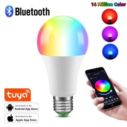 Tuya Smart Light Bulb E27 WiFi Bluetooth Remote RGBWW LED -lampen Spotlight Dimpelbaar 110V 220V Smart Home Nightlamp Room Decor 15W