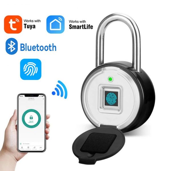 TUYA Smart Claked Biométrique Biométrique Lock Imperprooferproof Electronic Locks Smart Life App Keyless Unlock Home Security Protection 240422