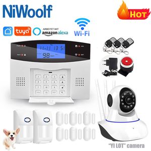 TUYA SMART WIFI GSM Home Security Inbraaksysteem Draadloze Bedrade Detector Sensor Motion Alarm Kits Support Alexa Google