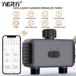 Tuya WiFi Smart Automatic Water Timer Outdoor Farm Garden Intelligent Sprinkler Timer Work met Alexa en Google Assistant 240417