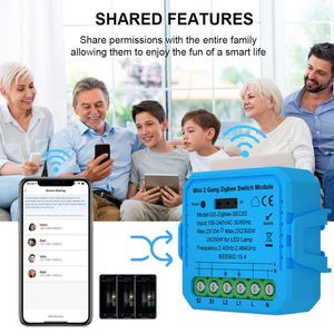 Module de commutateur Smart WiFi / Zigbee MODULE SMART SMART FIRE NEUTRE BESOIN MINI SMART HOME DIY DIY BRISHER ALEXA Google Home