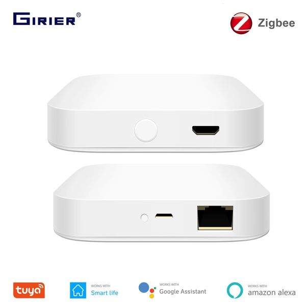 Tuya ZigBee Bridge WiredWireless Smart Hub Life App Control remoto Compatible con Alexa Home Assistant 240228