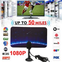 TV-antenne-4k 1080P HD Indoor Digital TVS Antena Home Smart HDTV antennes Coaxiale kabel voor lokale kanalen