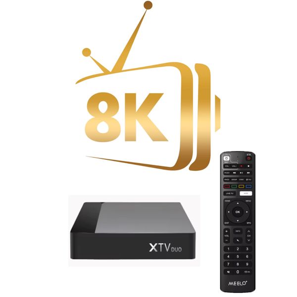 TV Box stable TV en ligne Android 11 Smart 4K TV Box XTV DUO 2GB 16 Go ROM 5G Double WiFi Set Top Box Ajouter 4K STRONG 12M pour les États-Unis Arabie Britain Européen Pays Européens