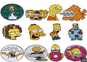 TV beignet drôle de design broches badges humour mignon cartoon émail épingle pour sac à dos bac à dos pour les fans d'anime cadeaux bijoux gc786898903