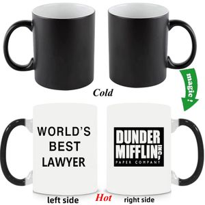 Série télévisée The Office Mugs Coffee Tea Milk Table Varelle bière Drinkware Doctor Doctor Lawyer 240407