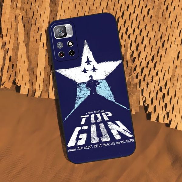 Série télévisée Top Gun Poster Phone Téléphone pour Redmi 10a 9 10 9t 9a 8 8a Note 9s 7 11s 12 11 10s Pro Plus Couverture arrière