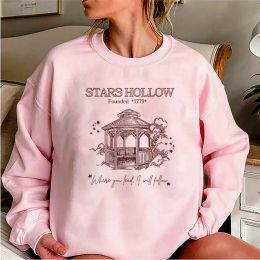 Programa de televisión Gilmore Girls Sweatshirt Stars Hollow Hollow Hollow Luke's Diner Coffee Lover Sweater retro Dragonfly Inn Crewneck Sweinshirt