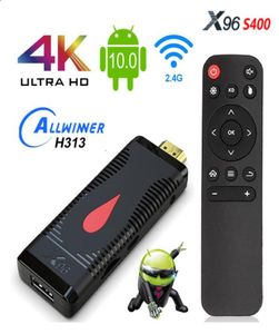 Clé TV Android 100 X96 S400 clé TV Android X96S400 Allwinner H313 Quad Core 4K 60fps 24G WIFI 2GB 16GB Dongle TV VS X96S5352991