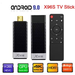 Clé TV Android 9.0 TV Box X96S Amlogic S905Y2 4GB 32GB X96 Mini PC 5G WiFi H.265 Bluetooth 4.2 lecteur multimédia intelligent
