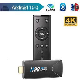 TV Stick Mini Android 10 4K HD 2G 16G Box 24G 5G Dual WiFi Smart H265 Media Player Receiver Set Top 230812