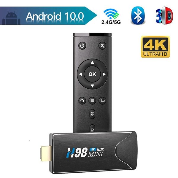 TV Stick Mini TV Stick Android 10 4K HD 2G 16G Android TV Box 2.4G 5G Dual Wifi Smart TV Box H.265 Reproductor multimedia Receptor de TV Set Top Box 230831