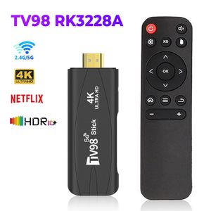 TV Stick TV98 Android Big TV HDR Set Top OS 4K WiFi 6 2.4/5.8G Android 7.1 Smart Sticks Android TV Box Stick Lecteur multimédia portable 230831