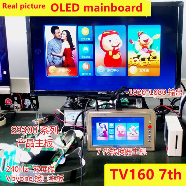 TV160 6th 7th 2K 4K LCD TV TV Tester de carte mère VByOne LVDS pour converter les accessoires d'outils de réparation des panneaux de main-d'œuvre