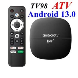 TV98 ATV Smart TV Box Android 13.0 Allwinner H313 Quad Core 2.4G / 5G Dual WiFi BT 4K HD Media Player 1G 8G Set Top Box