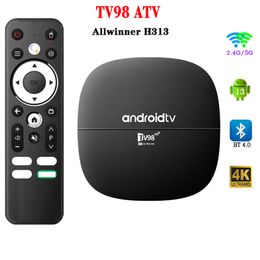 TV98 ATV Smart TV Box Android 13.0 Allwinner H313 Quad Core 2.4G / 5G Dual WiFi BT 4K HD Media Player 8G 128G 16G 256G Set Top Box