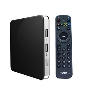 Tvip 605 TV Box Nordic One Linux Android Dual OS 4K TV Box Quad Core 2,4G/5G WiFi TVIP605 Media Player Set Top Box