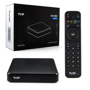 TVIP 705 605 4K avec double WiFi S-box 4k hevc hd tVIP705 Android 11 Streamer Multimedia TV Box Sweden Italie Arabe