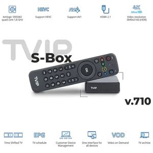 Nouveau TVIP710 Smart Box Android 11.0 TV BOX 4K HD 1G 8G Amlogic S905W2 TVIP 710 avec lecteur multimédia USB WiFi VS TVIP530 décodeur