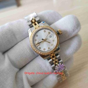 TW Factory Reloj para mujer Relojes de súper calidad 28 mm 278273 Presidente Diamond Bisel Jubilee Pulsera CAL 2236 Movimiento Mecánico Automático Relojes de pulsera para mujer T