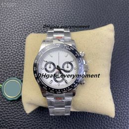 Montres pour hommes haut de gamme de TW Factory 116500 cal.4130 mouvement 40 mm code de synchronisation montre anneau en céramique montre mécanique automatique montre-bracelet panda de plongée lumineuse