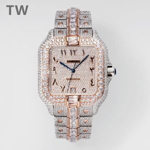 TW Montre De Luxe babysbreath Montre diamant 40mm 2824 mouvement mécanique automatique montres hommes montres-bracelets Relojes